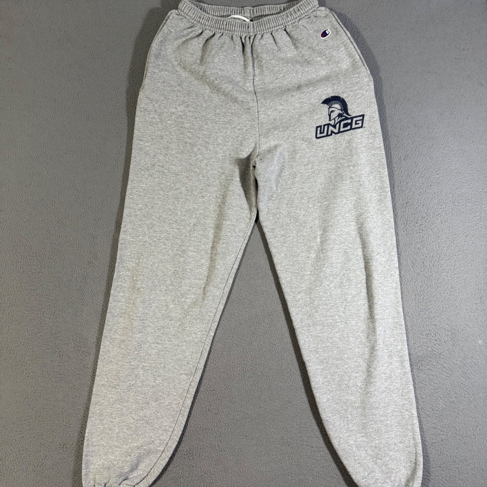 Champion UNCG Spartans Sweatpants Mens Medium Gray Athletic Joggers‎ Y2K
